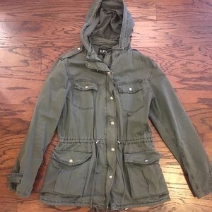 Green field military style jacket